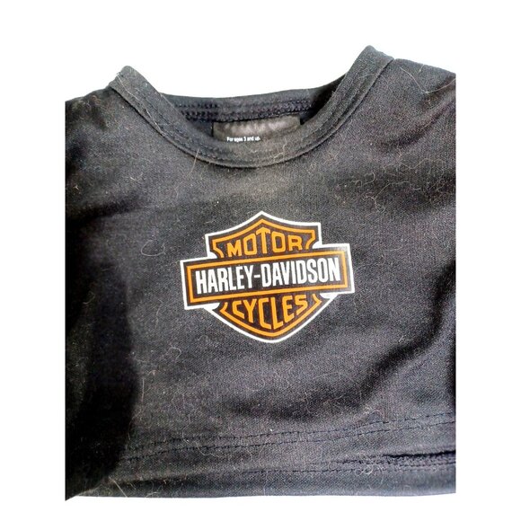 Complete Build A Bear Harley Davidson Outfit Leather Jacket Jeans Shirt Boots - Picture 6 of 6